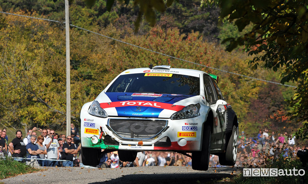 Rally Due Valli CIR 2017 Peugeot Andreucci