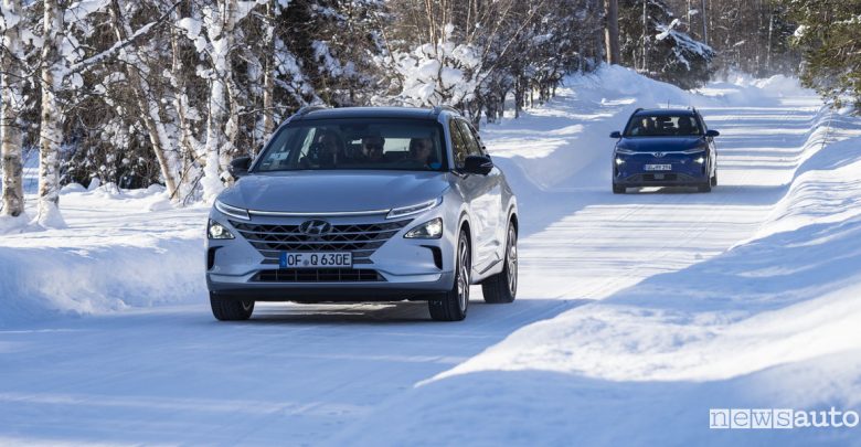 Test auto elettriche Hyundai in condizioni estreme