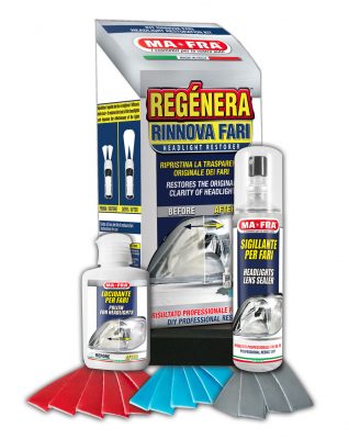 Kit Rigenera Fari by Mafra x pulizia fari auto