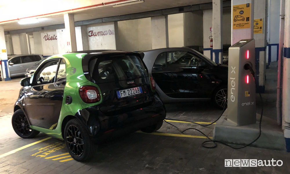 smart elettriche la prova a Roma