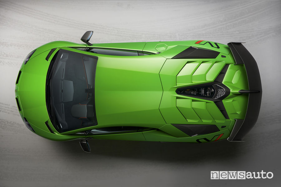 Lamborghini_Aventador SVJ vista dall'alto