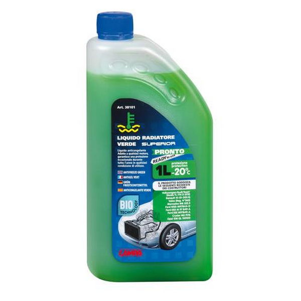 Liquido antigelo di colore verde Lampa