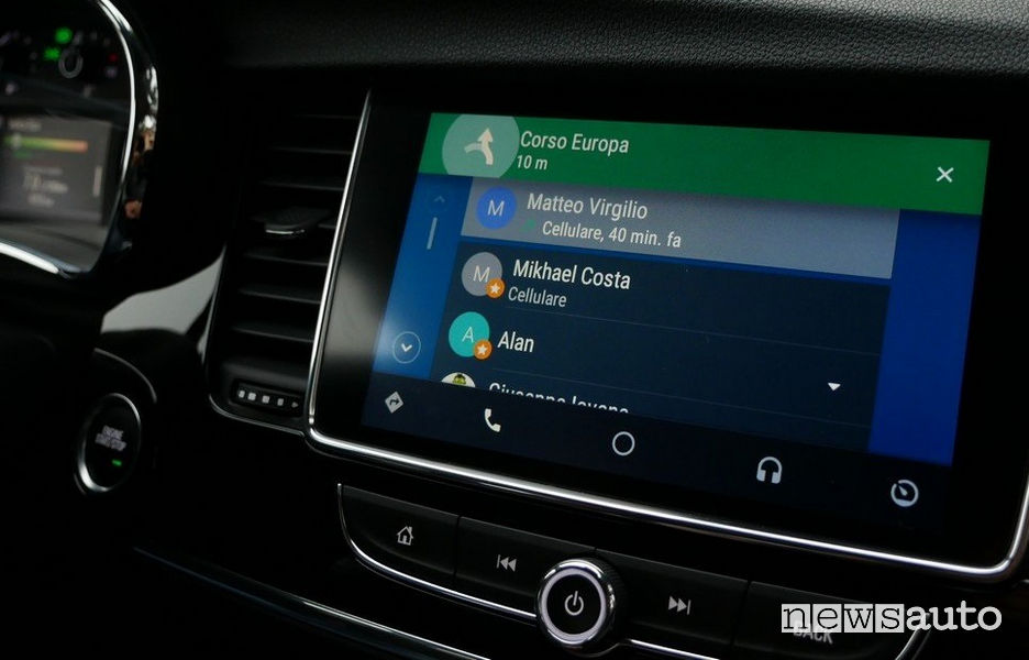 menu Android Auto