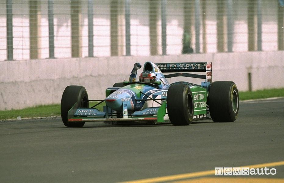 Michael Schumacher Mondiale 1994 con la Benetton motorizzata Ford