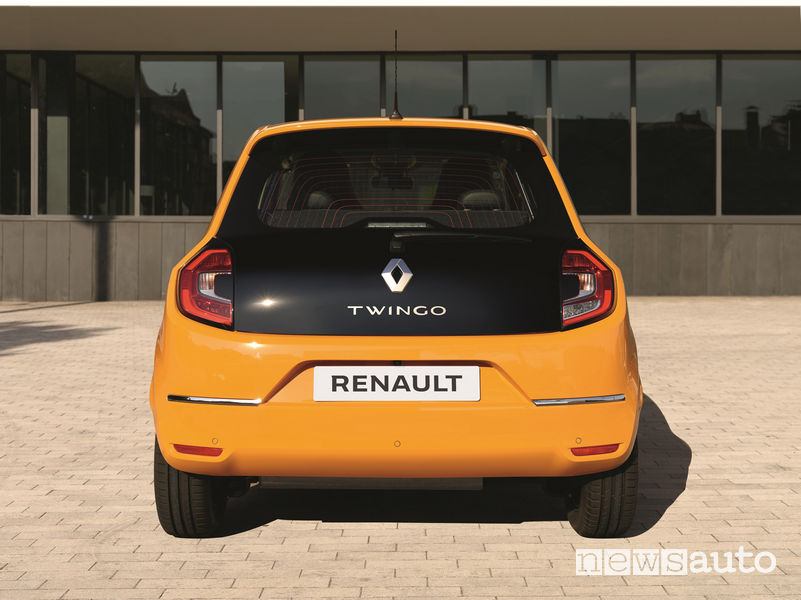Nuova Renault Twingo, vista posteriore