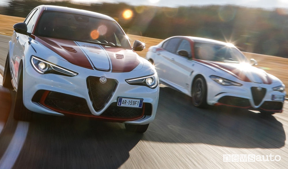Alfa Romeo Stelvio e Giulia Quadrifoglio livrea F1