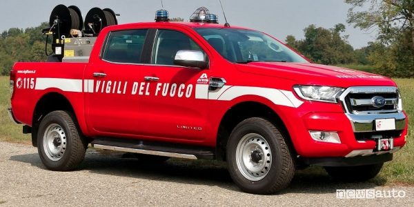 Auto Vigili del Fuoco, nuovo Ford Ranger pick-up 4x4
