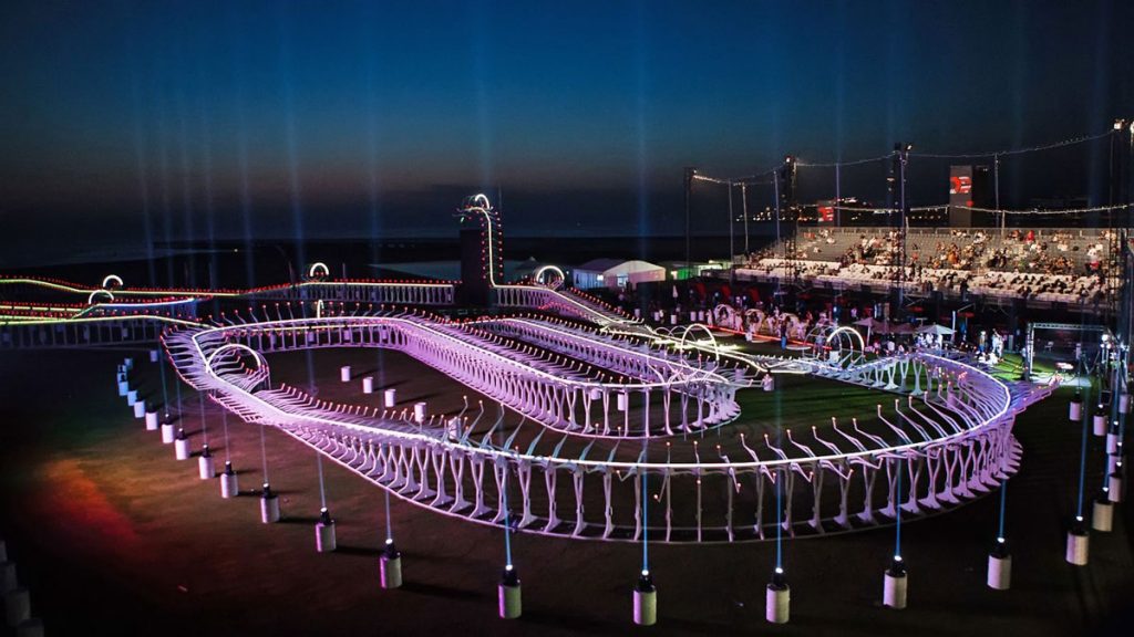 Circuito tecnico di Dubai per droni racing