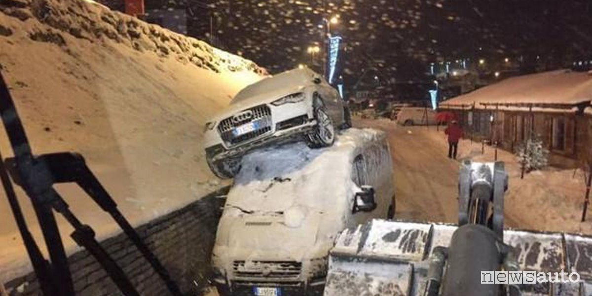 incidente suv a sestriere audi a6 furgone fiat ducato