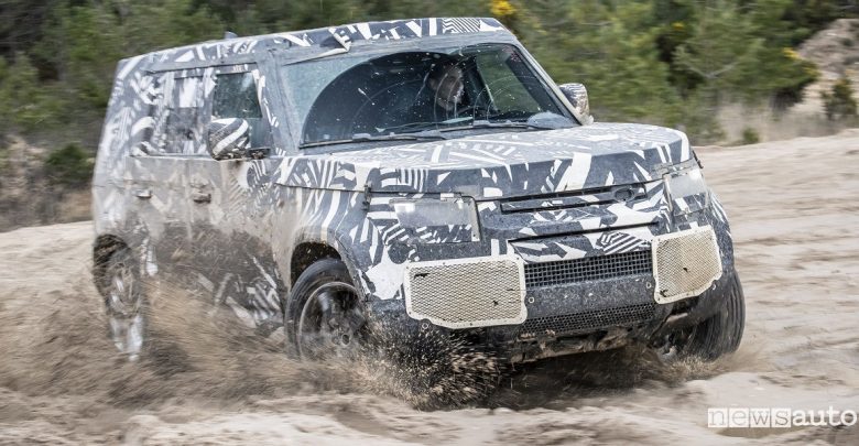 Nuova Land Rover Defender prototipo