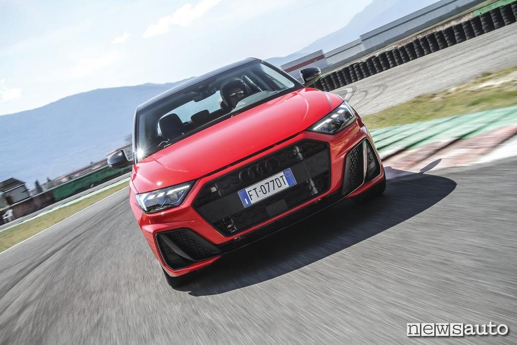 Audi A1 2019 prova in pista