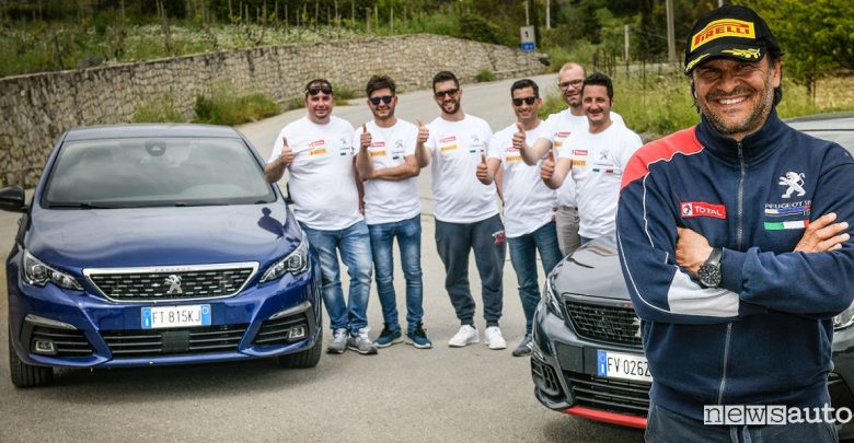 A scuola da pilota, un successo le lezioni con Peugeot e Andreucci