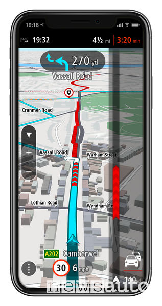 App TomTom GO Navigation, funzione traffico in tempo reale per iOS