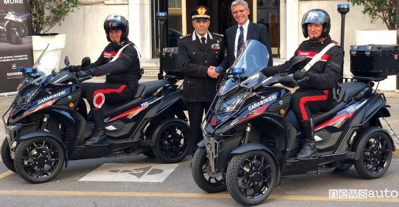 Scooter a 4 ruote, ai Carabinieri