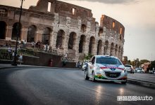 Rally di Roma Capitale 2019 Peugeot 208 R2 Ciuffi/Gonella davanti al Colosseo