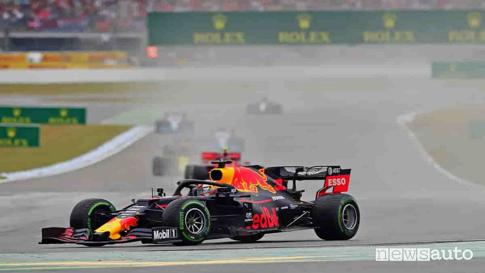 Verstappen con la Red Bull Honda ha vinto il Gp di Germania 2019