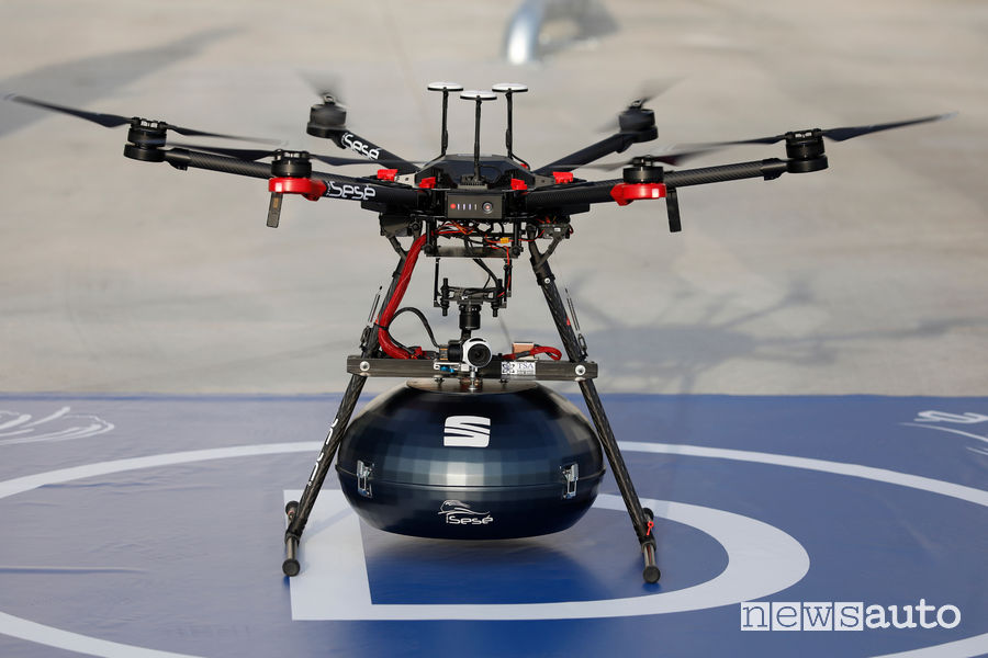 Consegna ricambi auto con drone