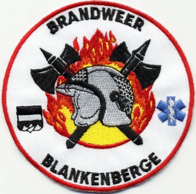 Vecchio logo dei pompieri in Belgio