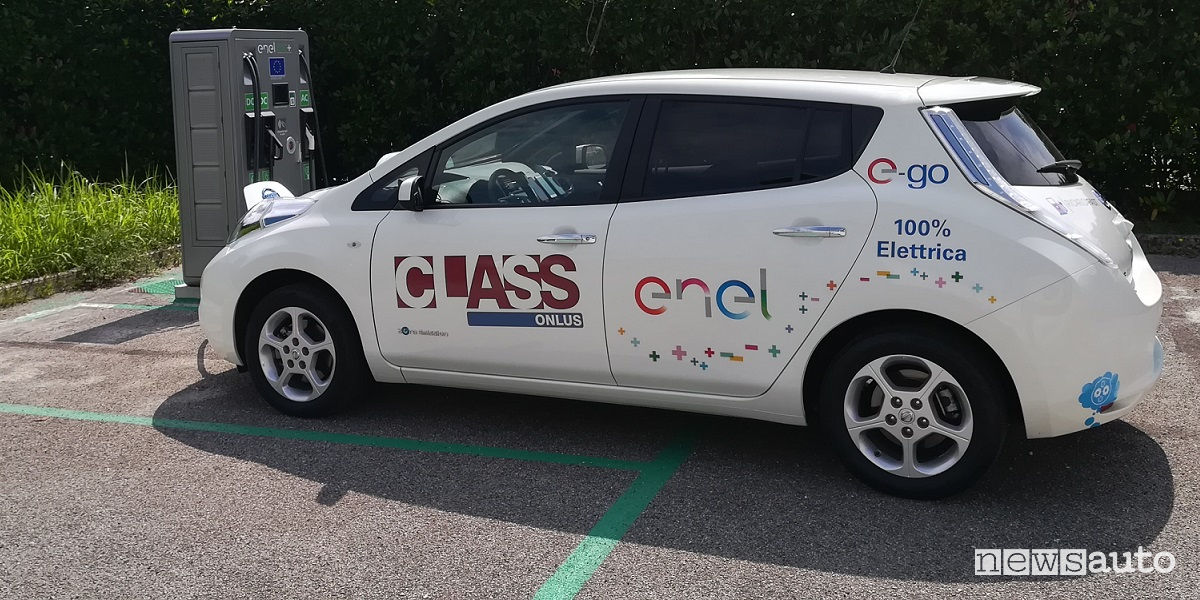 Viaggio in auto elettrica con la Nissan Leaf