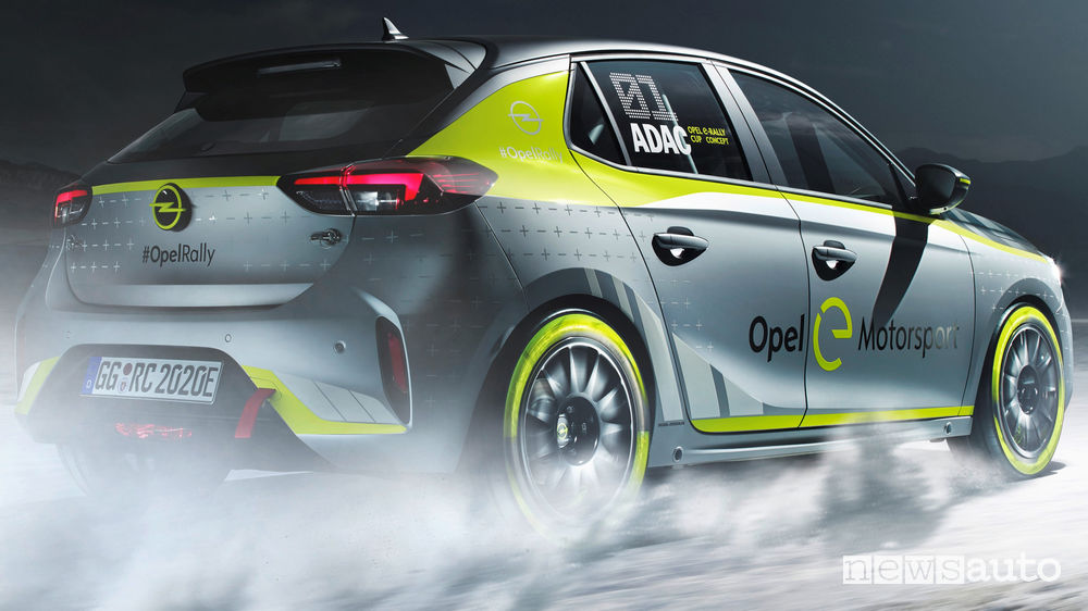 Opel Corsa-e Rally Concept vista posteriore