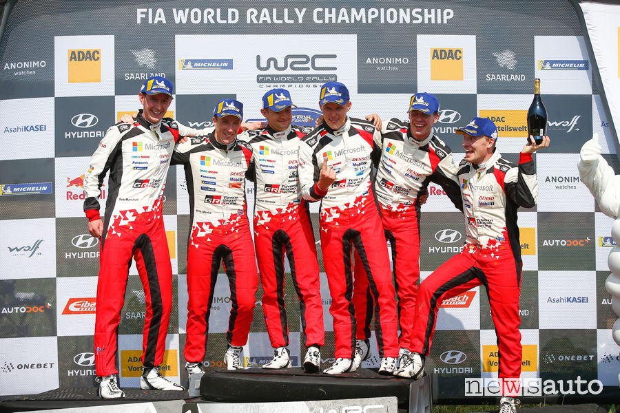 WRC podio Rally Germania 2019