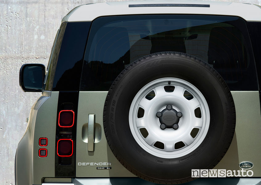 Ruota di scorta posteriore nuovo Land Rover Defender 2020