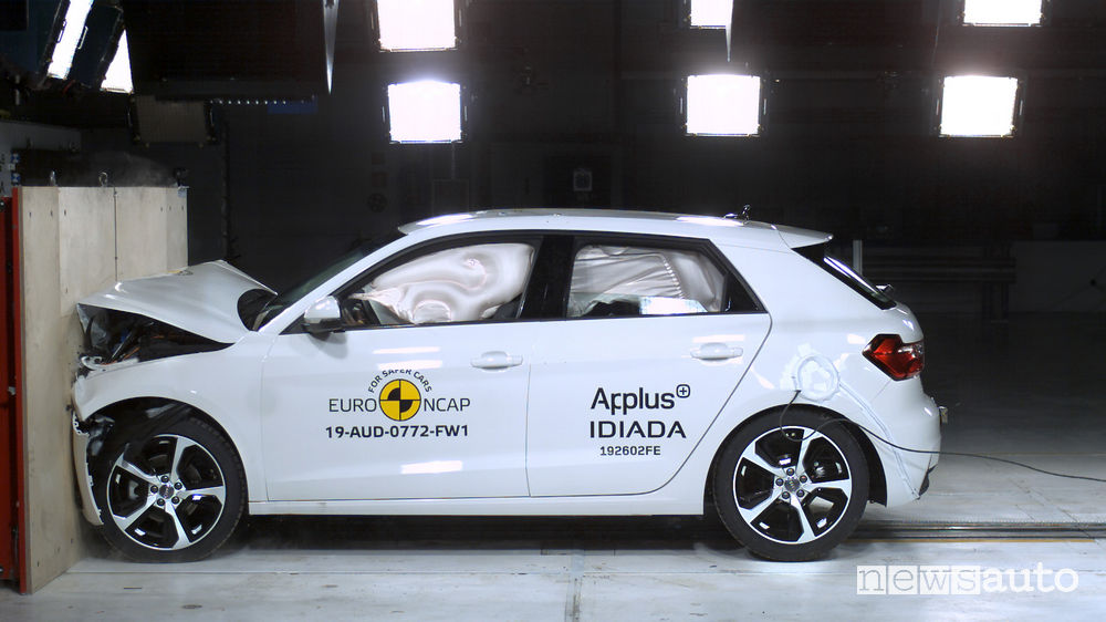 Crash test Euro NCAP urto frontale Audi A1