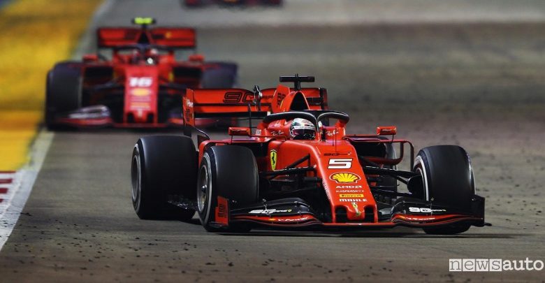 F1 Gp Singapore 2019, doppietta e vittoria Ferrari