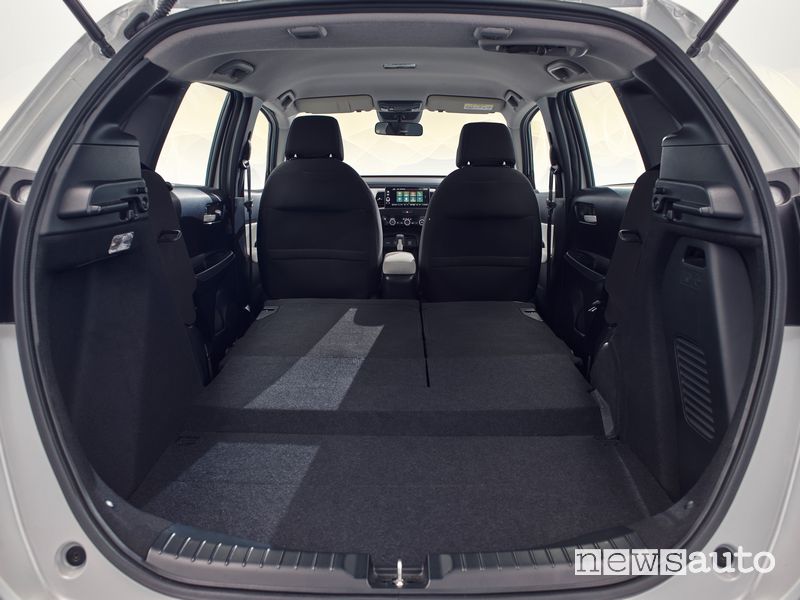 Bagagliaio sedili posteriori abbatuti Honda Jazz