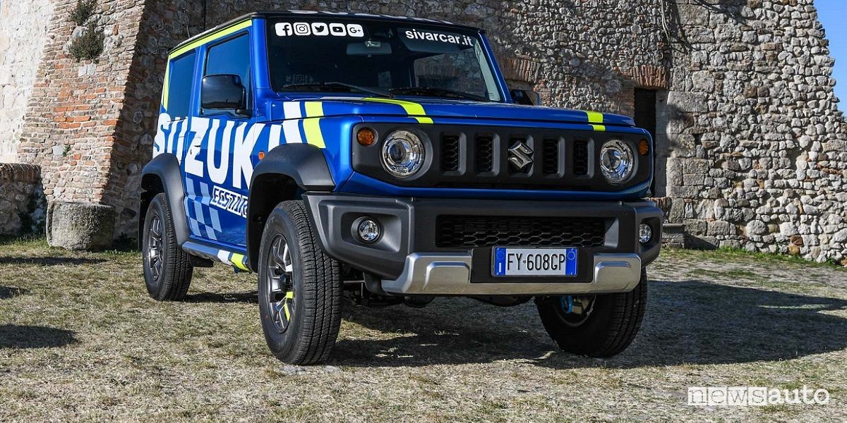 Suzuki Jimny livrea MotoGp al 4x4 Fest di Carrara 2019