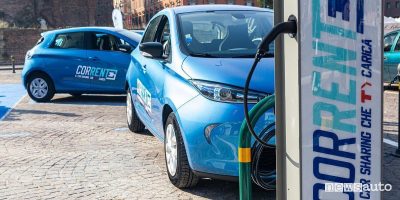 Noleggio auto elettriche a Bologna Corrente Renault Zoe