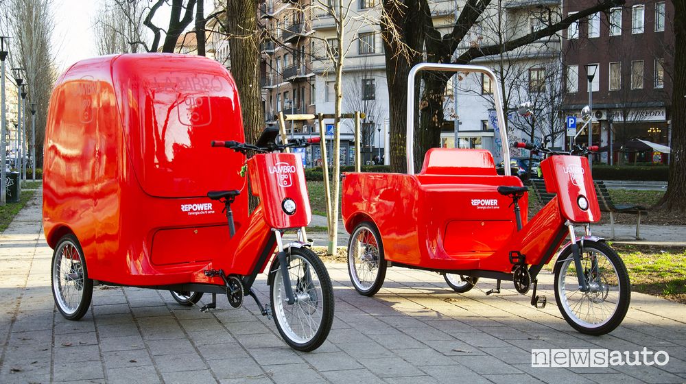 Cargo bike Repower LAMBROgio e LAMBROgino