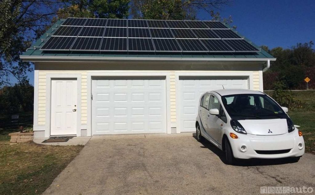 Ricarica auto elettrica a casa fotovoltaico 