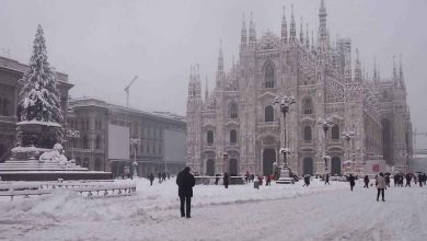Lombardia Milano neve strade autostrade