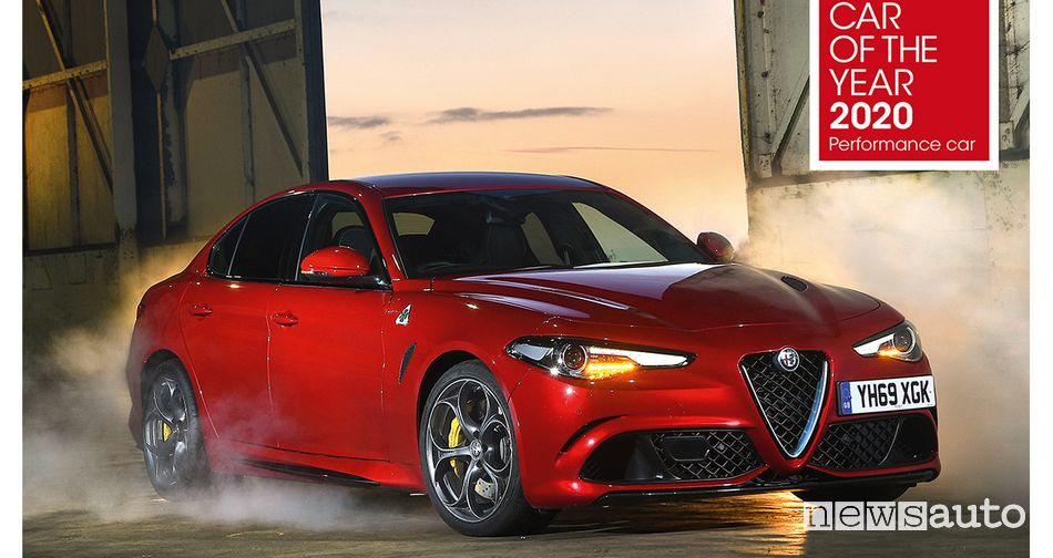 Alfa Romeo Giulia Quadrifoglio è Performance Car of the Year 2020