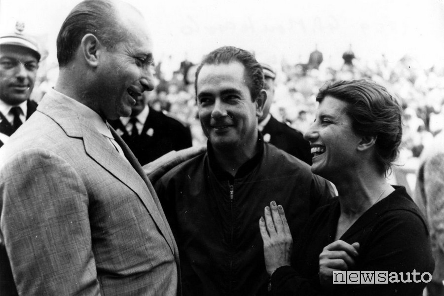 Maria Teresa De Filippis e Juan Manuel Fangio