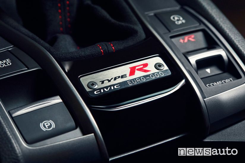 Targhetta identificativa serie speciale Honda Civic Type R Limited Edition