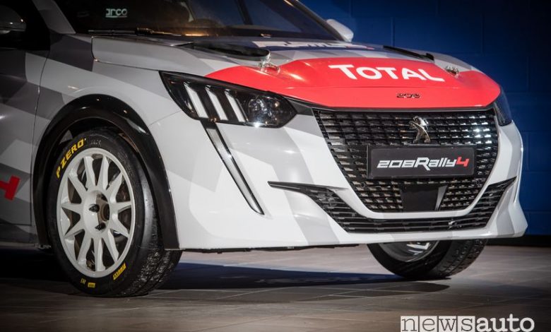 Frontale Peugeot 208 Rally 4