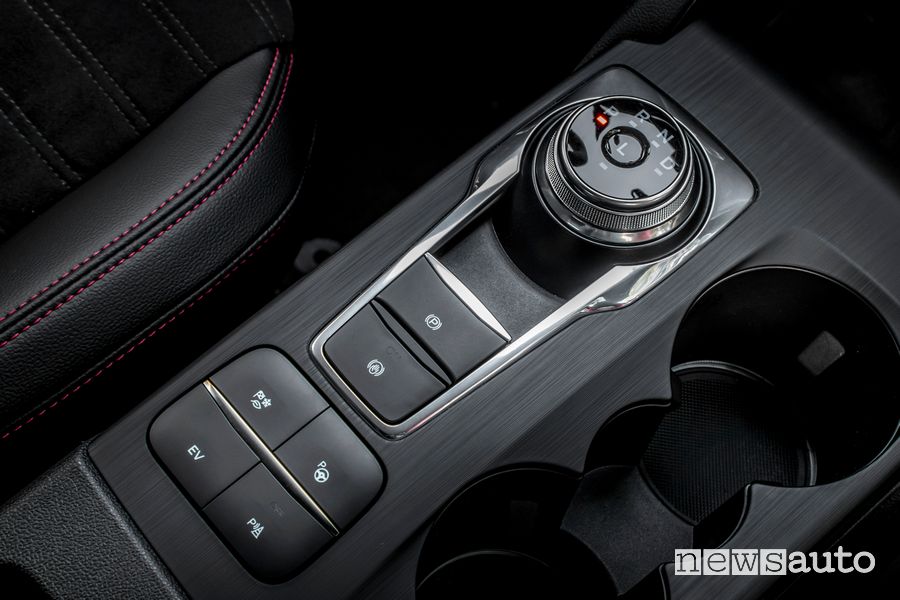 Modalità di guida, comandi consolle centrale abitacolo Ford Kuga ST Line X Plug-In Hybrid