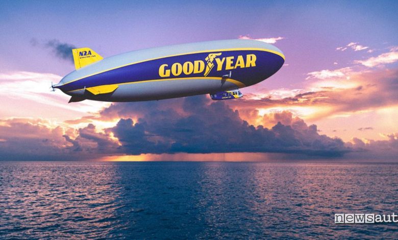 Goodyear nuovo dirigibile Blimp Zeppelin torna in Europa