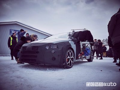Preparazione Hyundai i20 N test in Svezia sulla neve