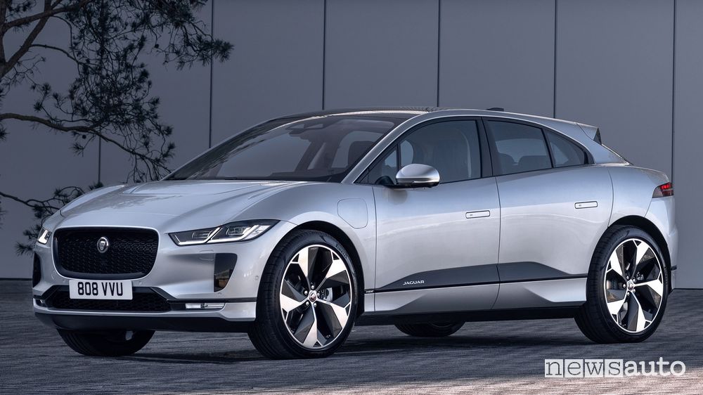 Vista di profilo Jaguar I-Pace 2021