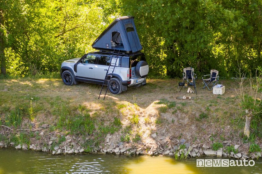 Tenda da tetto Autohome aperta Land Rover Defender 110