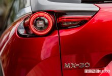 Faro posteriore a led Mazda MX-30 elettrica Soul Red Crystal
