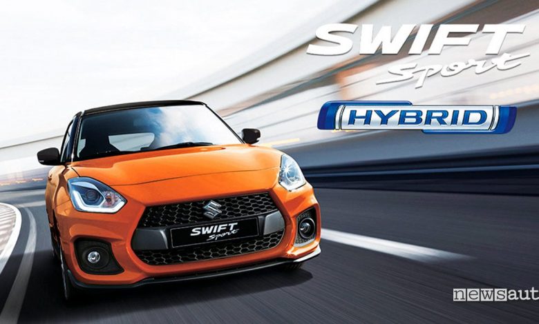 Suzuki Swift Sport Hybrid 2020 arancione Amsterdam vista anteriore