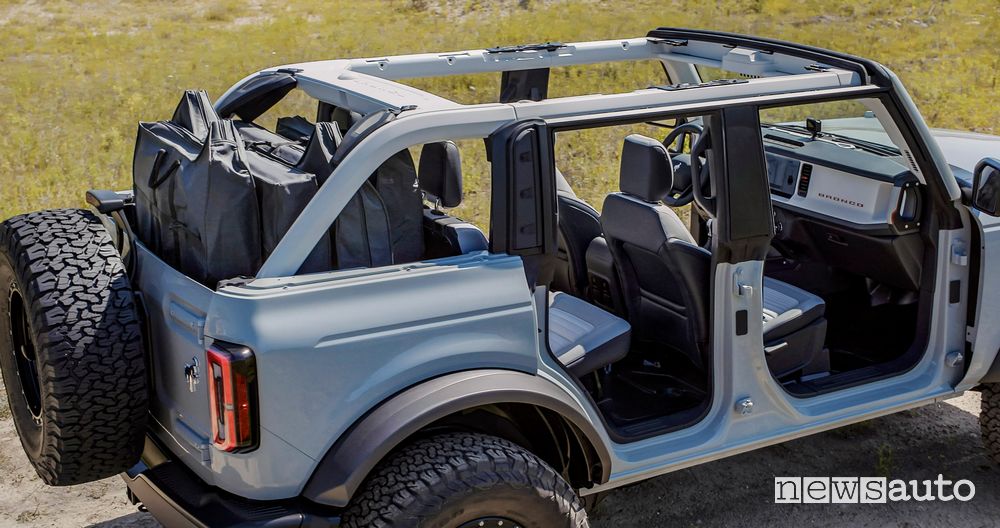 Portiere e tetto rimovibili Ford Bronco 4 porte