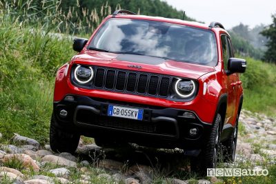 Jeep Renegade 4xe Trailhawk ibrida plug-in sullo sconnesso