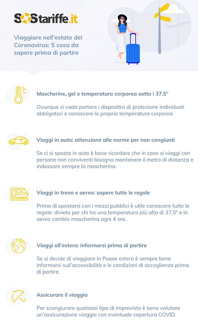 Consigli utili per viaggiare nell'estate del Covid-19