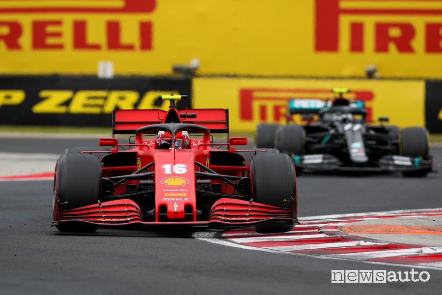 F1 Gp d'Ungheria 2020 Ferrari doppiate