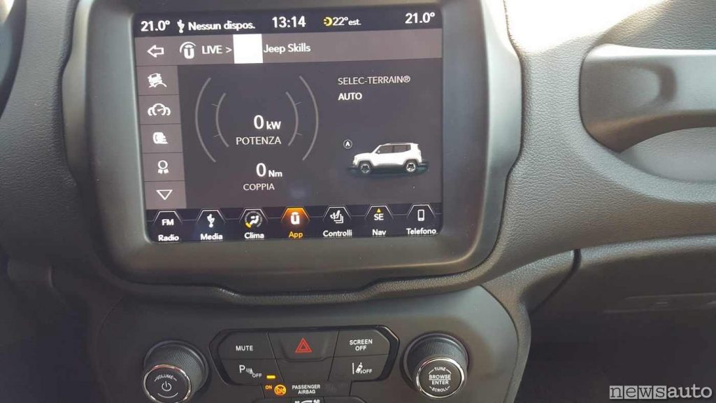 Schermo Jeep Renegade Uconnect 8,4” NAV